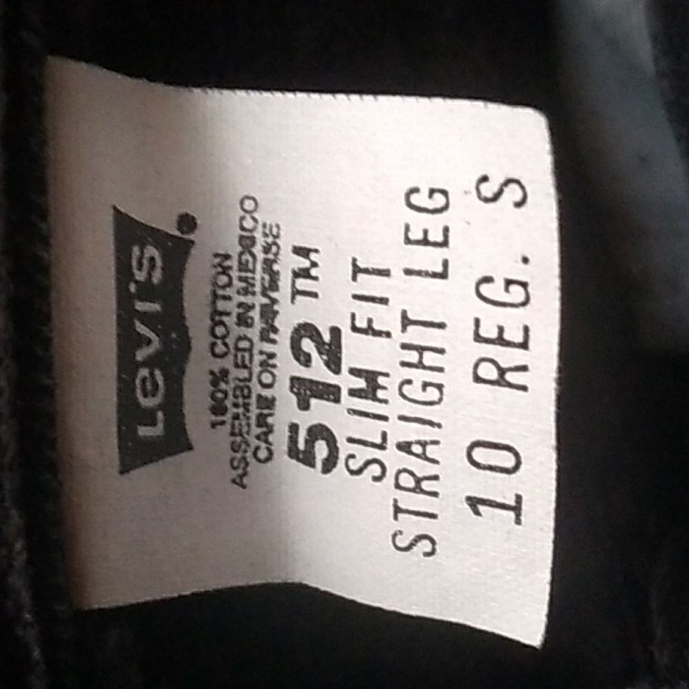 โ Vintage Black High Mom Leviโs 512 Denim NOS Sz 7/8 fits Best - Picture 8 of 13